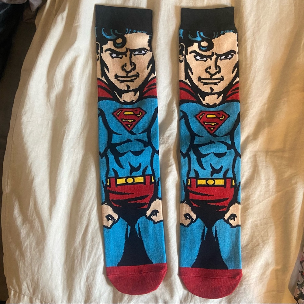Superman DC comic sock nwot men’s